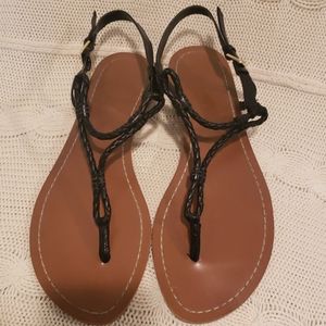 Ralph Lauren Braided Leather Sandals